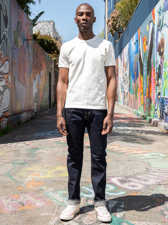 Self Edge X Iron Heart 19oz Denim Jeans - Sexih25-301 - Slim Tapered Indigo